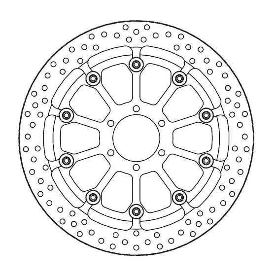 235-152102 MOTO-MASTER moto-master prof. halo brakedisc front bmw: hp4 (pvm wheel) (t-floater 320x6.0x3