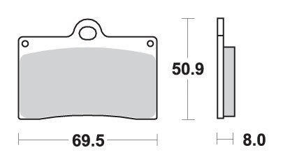 566HF SBS brake pads