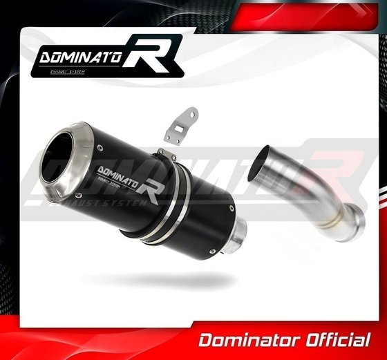 KA072DCBL-S Dominator exhaust silencer gp black