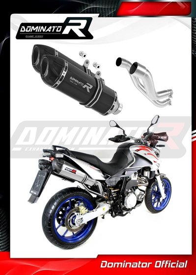 AP023DFBL-S Dominator exhaust silencer muffler hp1 black