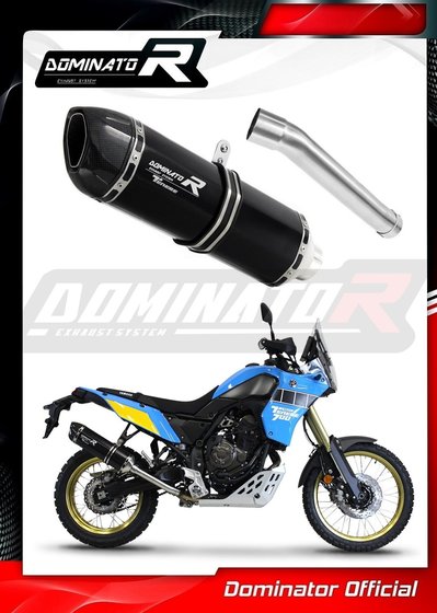 YA115DFBL-S Dominator exhaust silencer muffler hp1 black