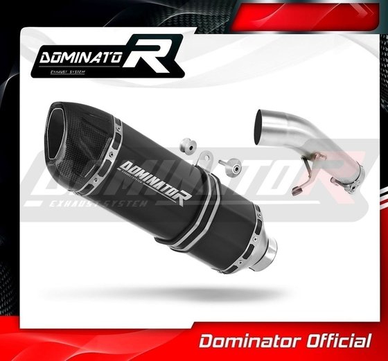 SU024DFBL-S Dominator exhaust silencer muffler hp1 black