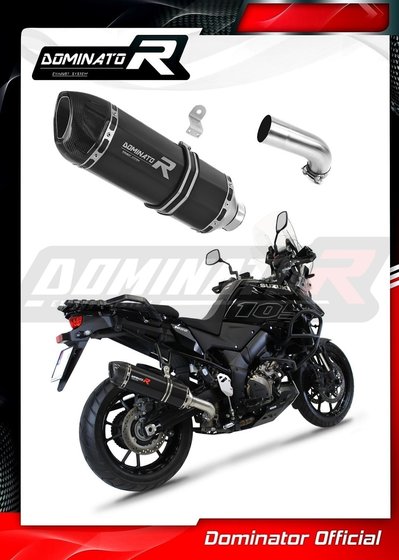 SU094DFBL-S Dominator exhaust silencer muffler hp1 black