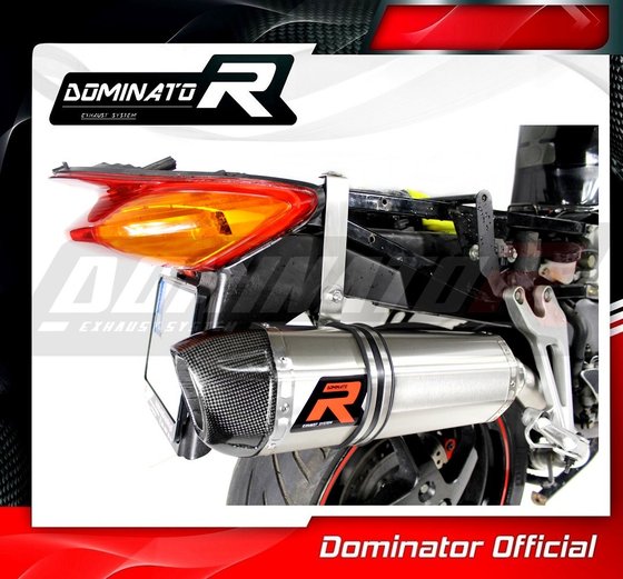 HO021DA-S Dominator exhaust silencer hi level oval