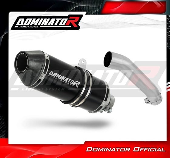 KT074DFBL Dominator exhaust silencer muffler hp3 black + db killer