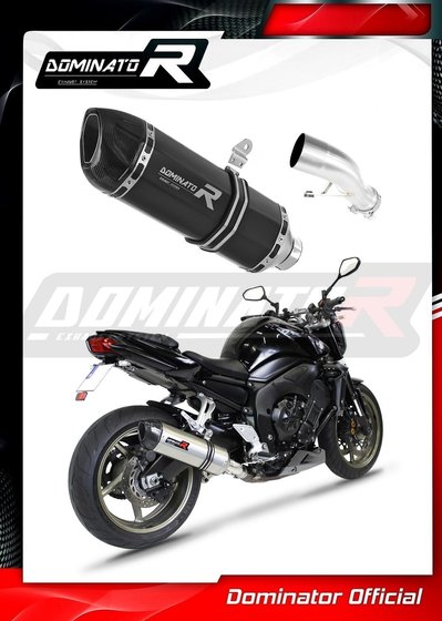 YA020DFBL-S Dominator exhaust silencer muffler hp1 black