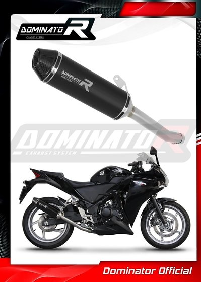 HO113DFBL-S Dominator exhaust silencer muffler hp3 black