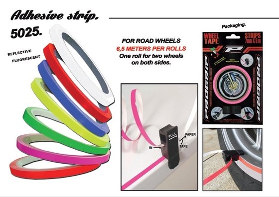 PRO GRIP fluorescent pink wheel tape