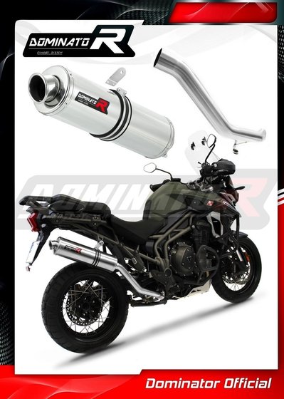 TR016DST-S Dominator exhaust silencer round