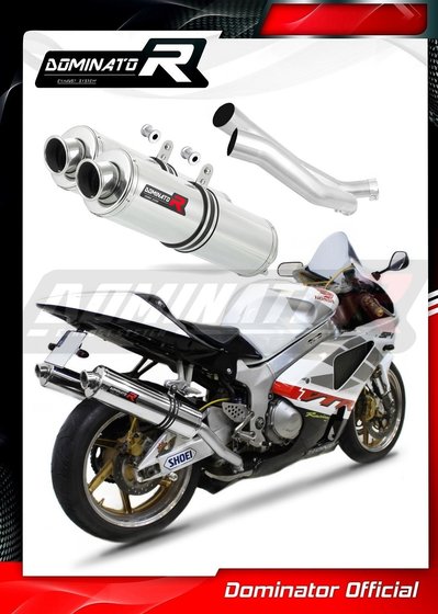 HO023DST-S Dominator exhaust silencer round