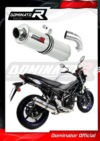 SU090DST-S Dominator exhaust silencer round