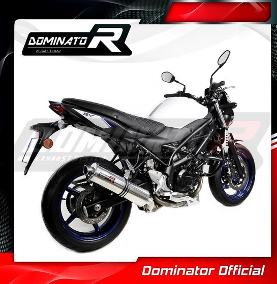 SU090DST-S Dominator exhaust silencer round