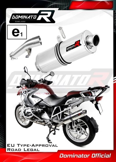 BW089DA-H Dominator homologated exhaust silencer oval