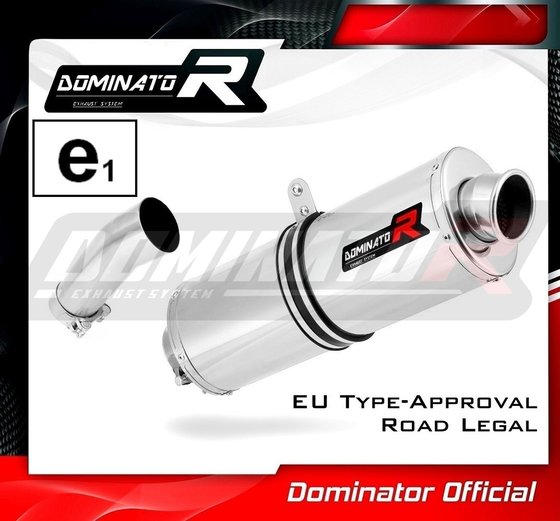 BW027DA-H Dominator homologated exhaust silencer oval