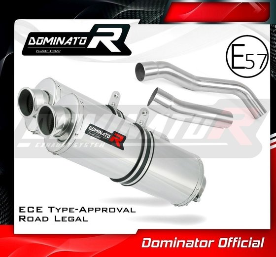 KA033DA-H Dominator homologated exhaust silencer oval