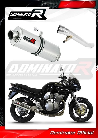 SU009DA-S Dominator exhaust silencer oval