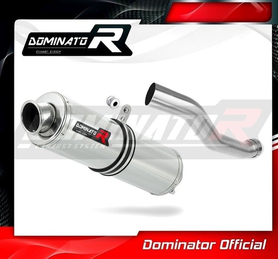 YA006DST-H Dominator homologated exhaust silencer round