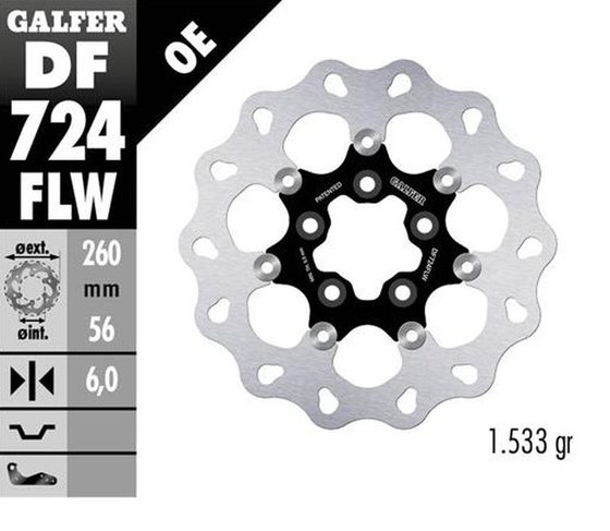 GALFER float wave brake disc