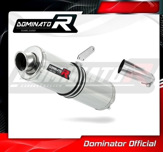 YA021DST-H Dominator homologated exhaust silencer round