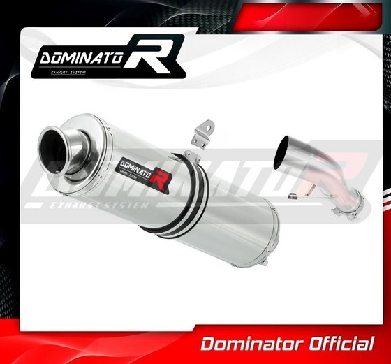 YA020DST-H Dominator homologated exhaust silencer round