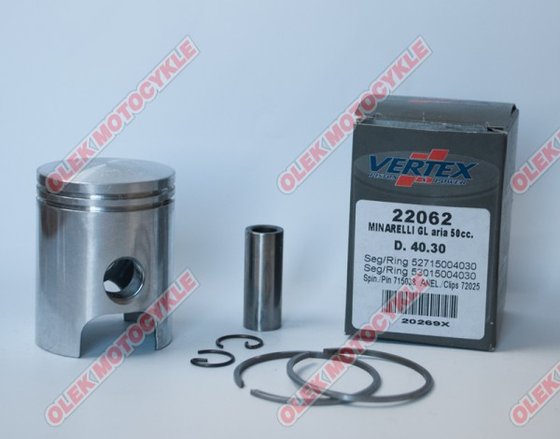 Vertex piston kit for mina dl3 ac