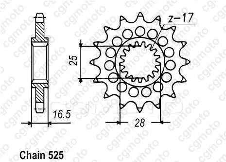 KM014 REGINA regina 525 z-ring replacement chain kit with sprockets