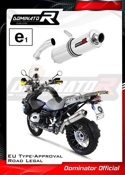 BW087DST-H Dominator homologated exhaust silencer round