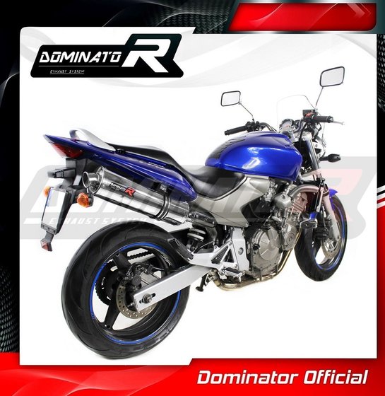 HO030DST-H Dominator homologated exhaust silencer round