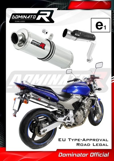 HO030DST-H Dominator homologated exhaust silencer round