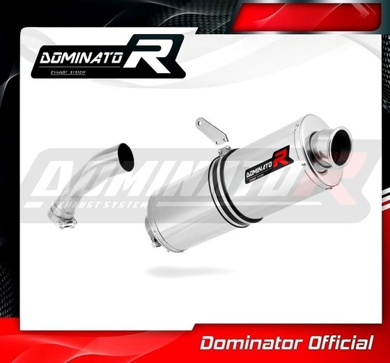 BW018DST-H Dominator homologated exhaust silencer round