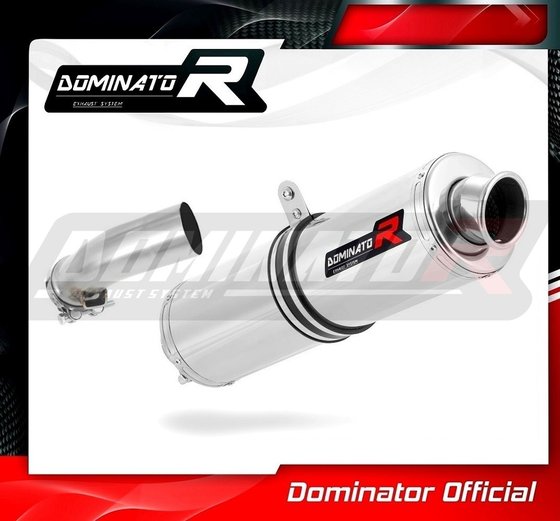 BW039DST-H Dominator homologated exhaust silencer round