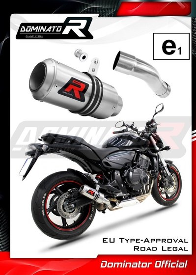 HO031DCC-H Dominator homologated exhaust silencer gp