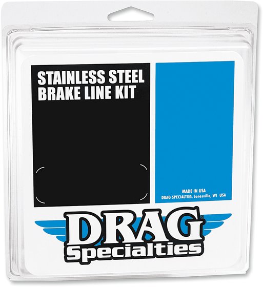 DRAG SPECIALTIES universal stainless steel brake line - 16"