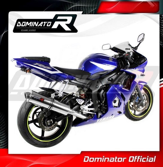 YA003DST-S Dominator exhaust silencer round