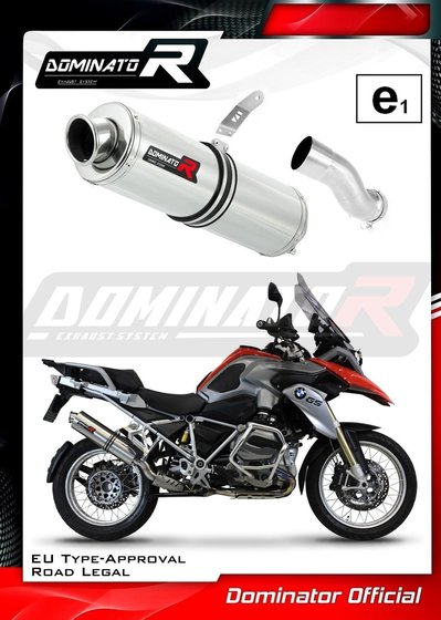 BW044DST-H Dominator homologated exhaust silencer round