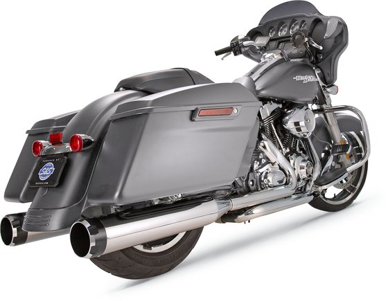 550-0664 S&S CYCLE mk45 black contrast cut slip-on muffler with thruster end cap