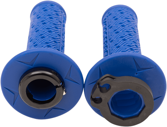 MOOSE RACING lock-on grips - blue/black