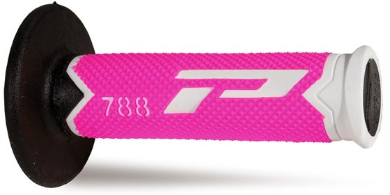 PRO GRIP triple density offroad grips 788 - white/fluo pink/black