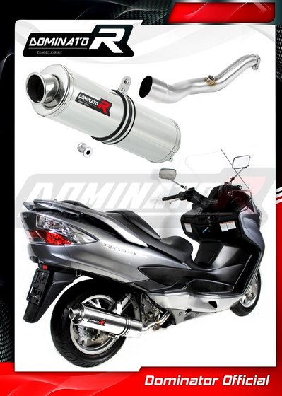 SU088DST-S Dominator exhaust silencer round