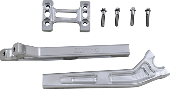 SLYFOX raw 10" pullback riser for 1" handlebars