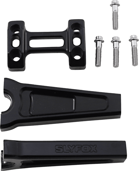 SLYFOX black 6" straight riser for 1" handlebars