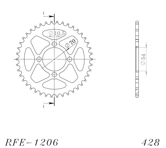 10230-42 Supersprox supersprox / jt rear sprocket 1206.42