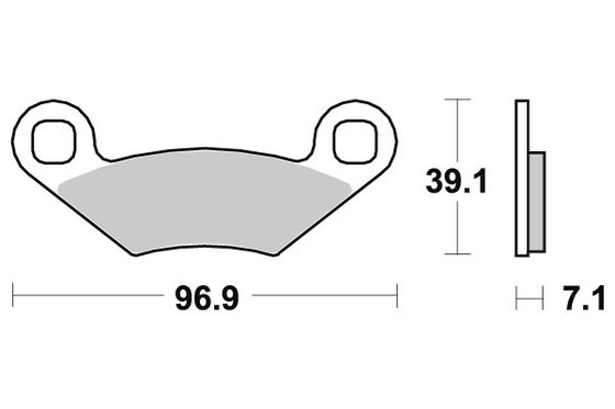 642SI SBS brakepads sintered offroad