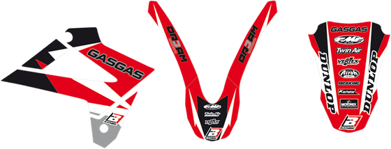 2903N/02 BLACKBIRD RACING dream 3 red/black/white graphic kit