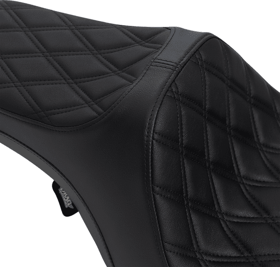 0801-1129 DRAG SPECIALTIES SEATS predator iii double diamond vinyl seat in black/black