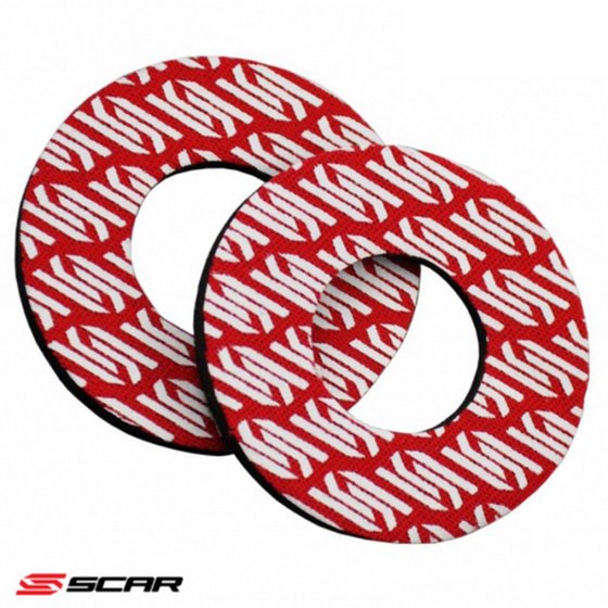 SCAR red donut grips