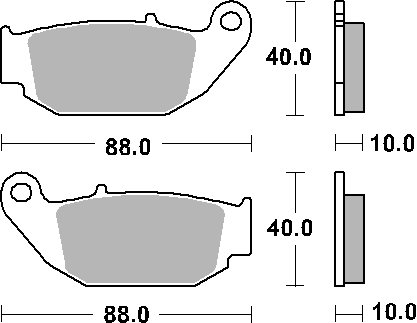 915HF SBS brakepads ceramic