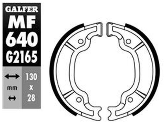 MF640G2165 GALFER brake shoes