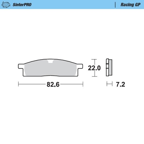 235-091212 MOTO-MASTER moto-master brakepads yamaha: yz 80-85