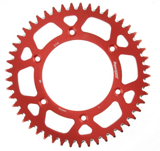 11212AR49 Supersprox supersprox alu rear sprocket ho cr/crf red 49